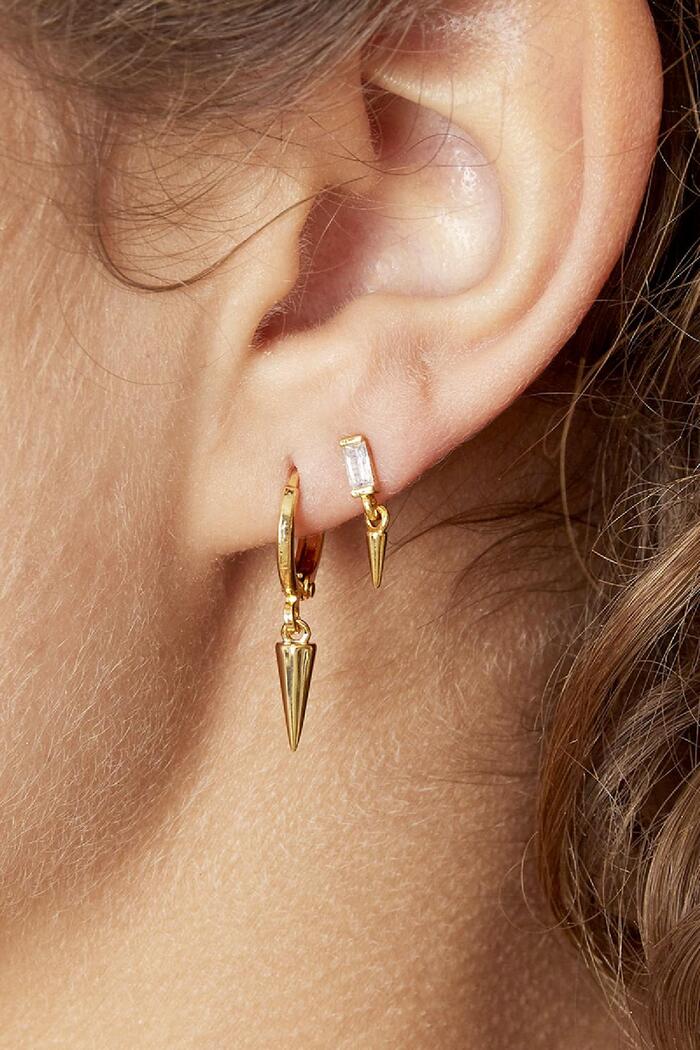 Earrings Little Cone Gold Copper Immagine3